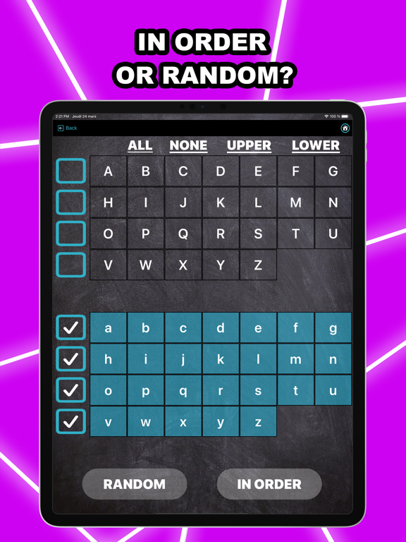 #LearnABC : FlashCards iPad screenshot 4 - Education app