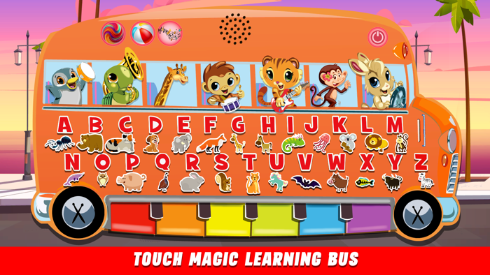 Touch Magic Learning Bus A B C