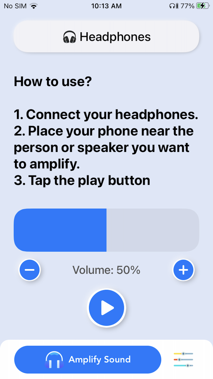 Sound Amplifier - Hearing Aid
