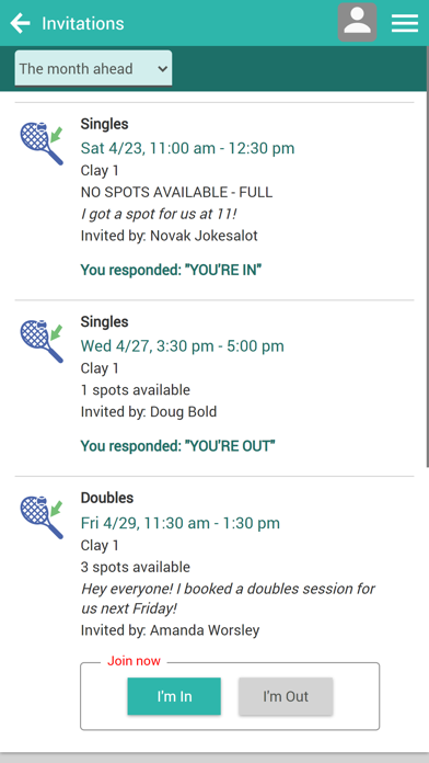 Nantucket Platform Tennis Screenshot