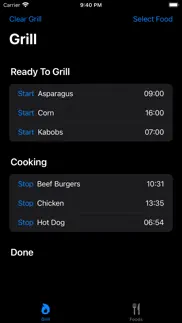 barbecue timer iphone screenshot 3