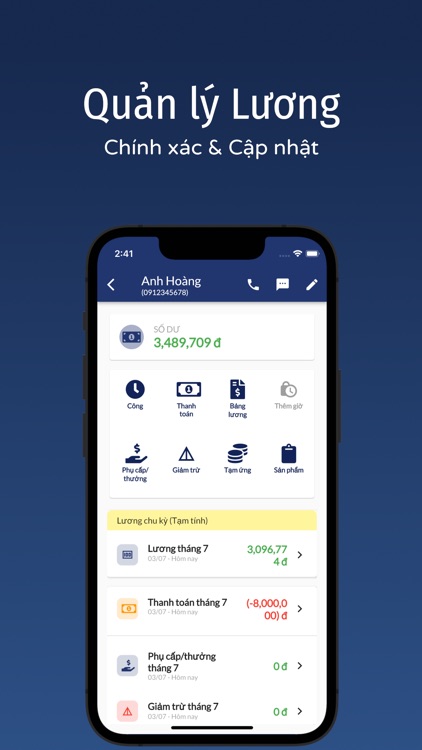 Sổ Chấm Công Quản lý Nhân sự screenshot-3