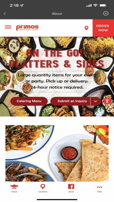 Screenshot 3 of Primos Mexican Food & Cantina App