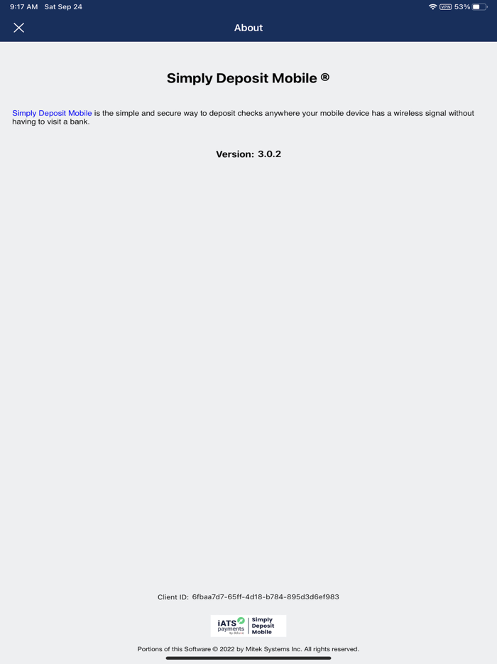 iATS Simply Deposit Mobile