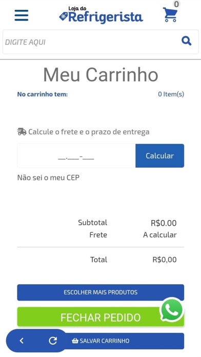 Loja do Refrigerista Screenshot