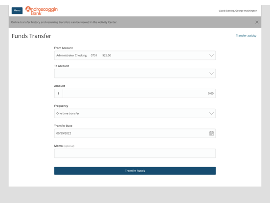Androscoggin Mobile iPad screenshot 8 - Finance app