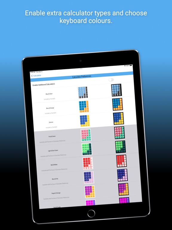 PilotCalc iPad screenshot 6 - Utilities app