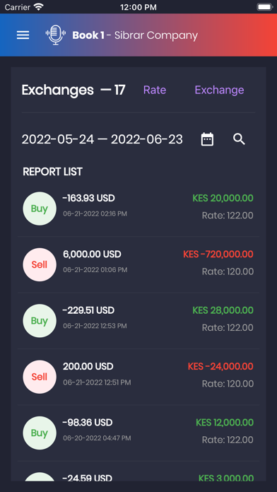 TickAccount Admin Screenshot