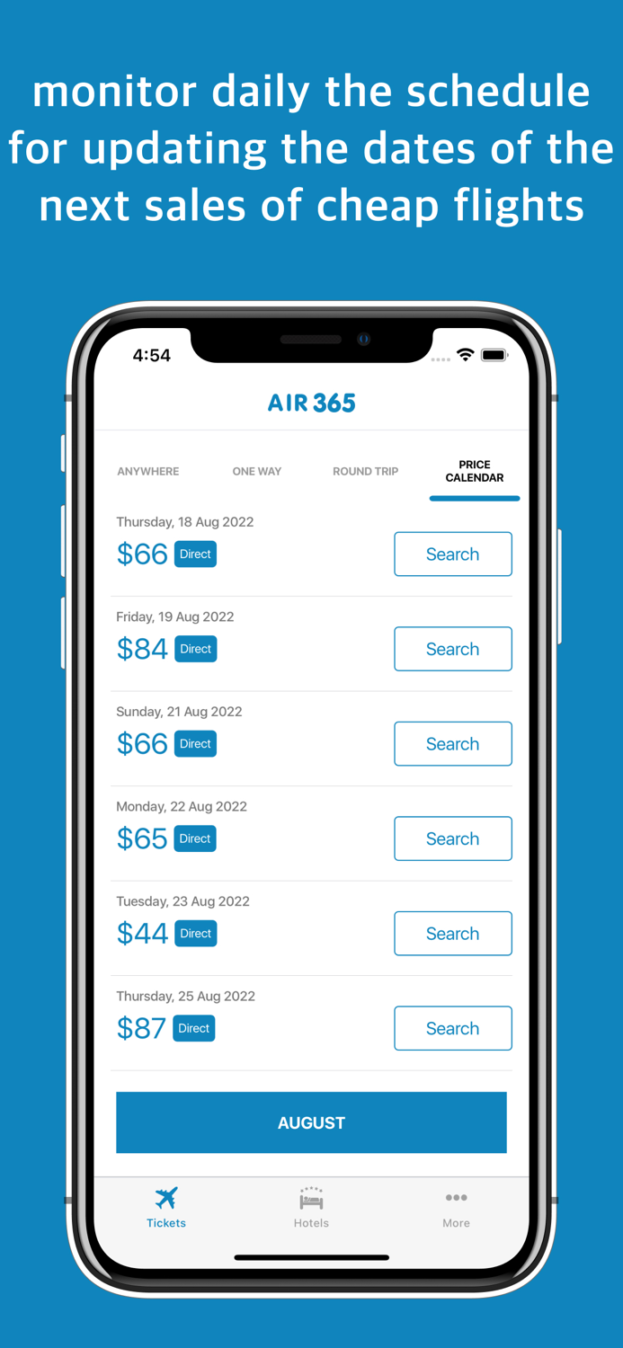 Cheap flights online - Air 365