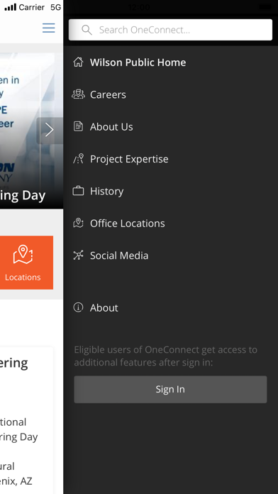 OneConnect @ Wilson & Company Screenshot