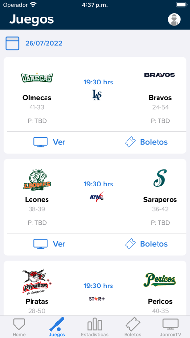 Liga Mexicana de Beisbol LMB Screenshot
