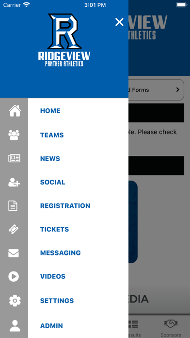 Ridgeview Panther Athletics Screenshot