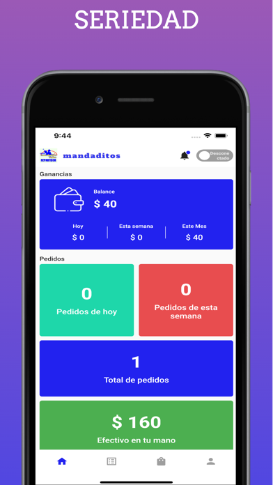 Mandaditos Repartidor Screenshot