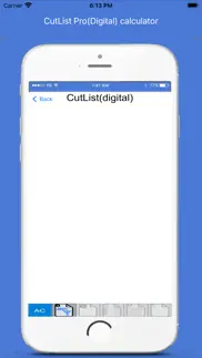 cutlist pro digital calculator iphone screenshot 2