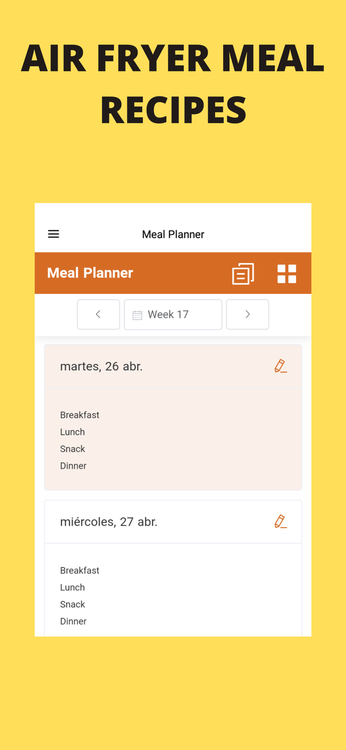 Air Fryer Meal Recipes App