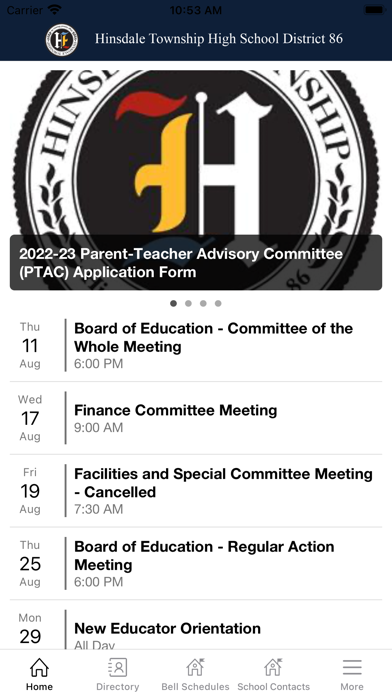 Hinsdale District 86 Screenshot