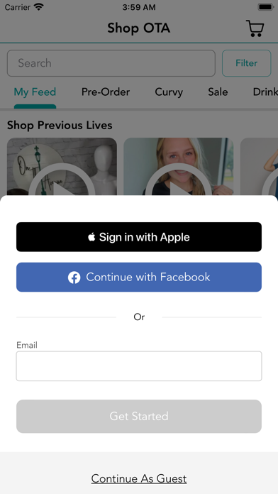 Shop OTA Screenshot