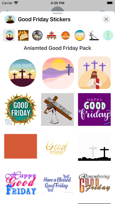 Screenshot #1 pour Animated Good Friday Stickers