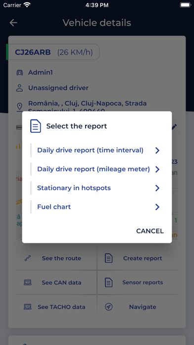 TrackGPS Fleet Management Screenshot