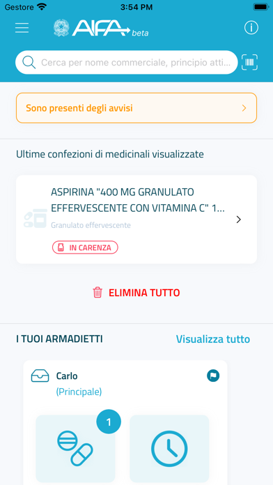 AIFA Medicinali Screenshot