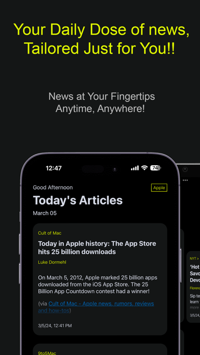 Pods - Minimal RSS News Reader screenshot n.1