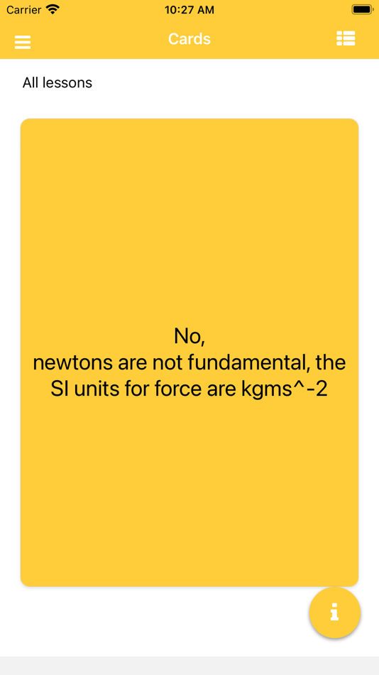 #6. A-Level Physics Flashcards (iOS) 来自: Saman Wijenayake