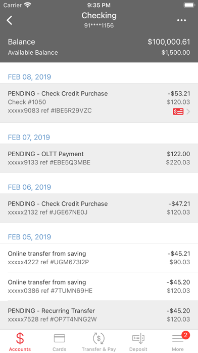 Loyal Trust Bank Screenshot