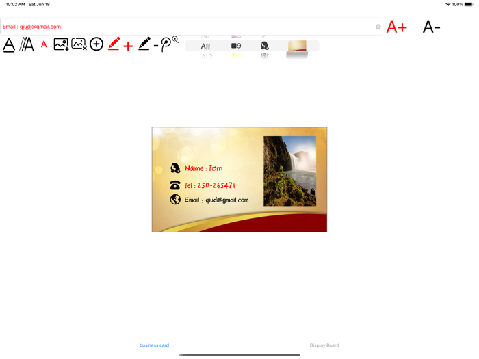 Business card making