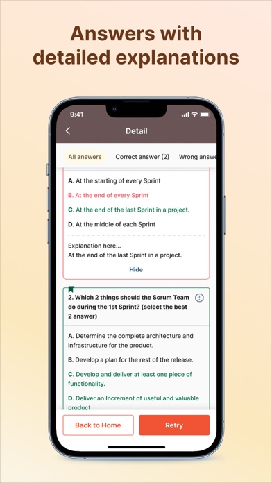 PSD Exam Simulator Screenshot