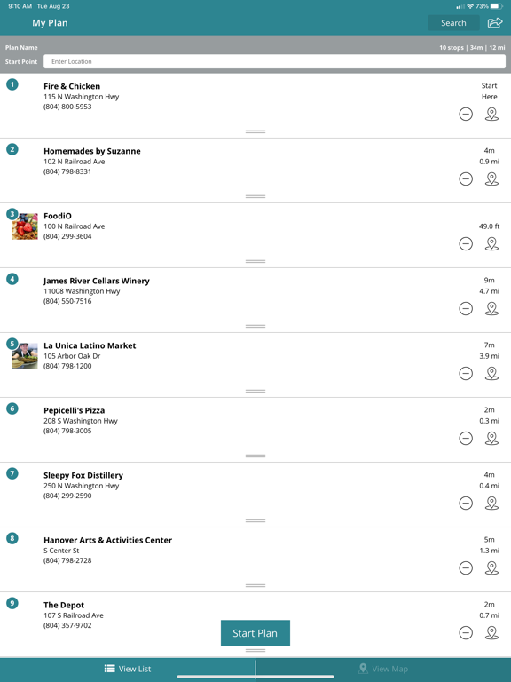 Visit Ashland VA iPad screenshot 9 - Travel app