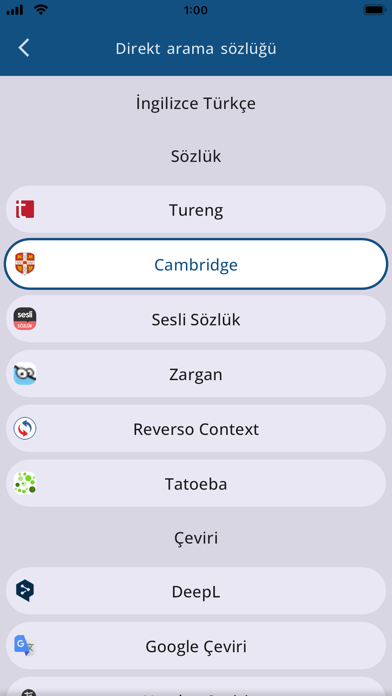 English Turkish Dictionary - Screenshot