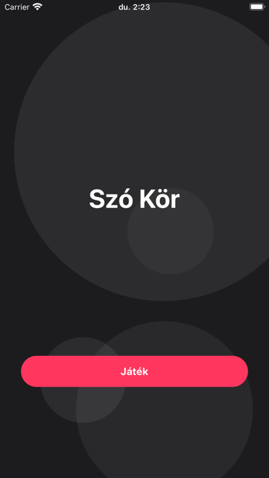 Szó kör Screenshot