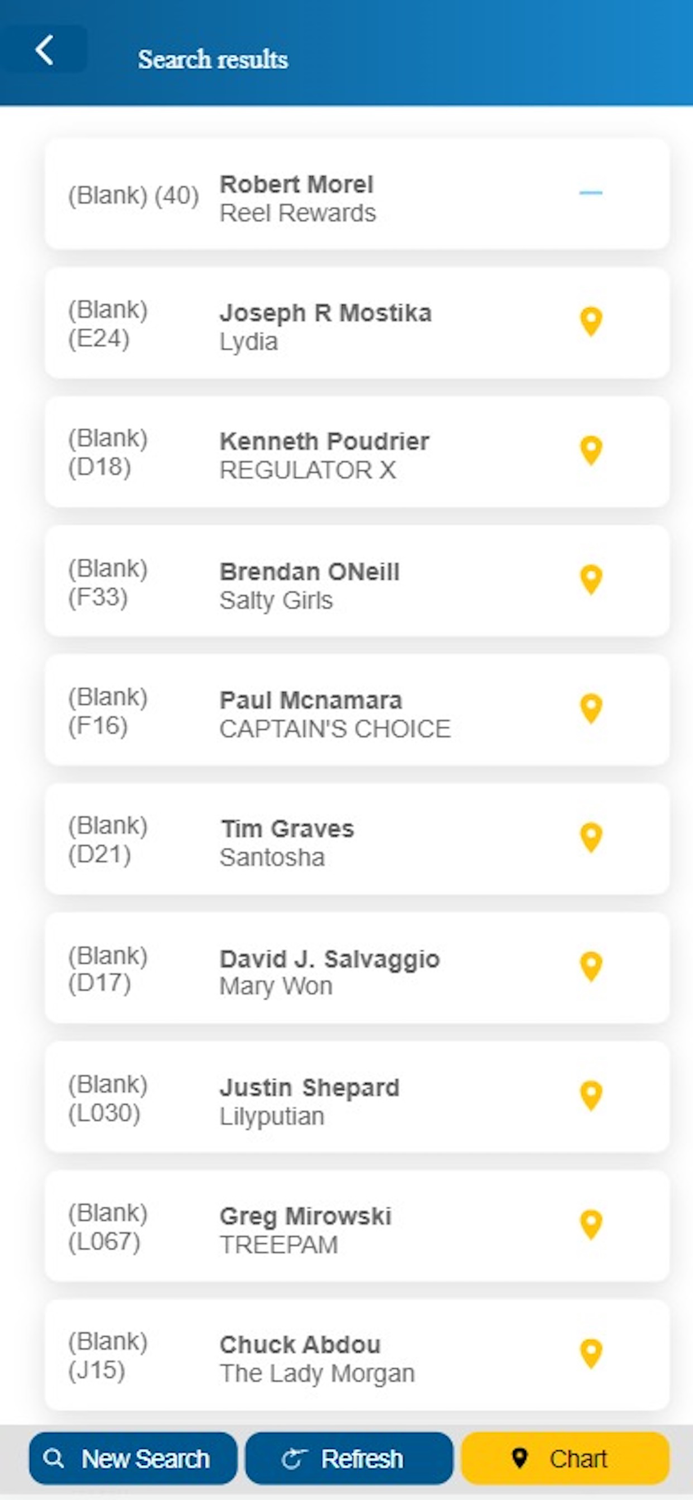 Online Mooring Search