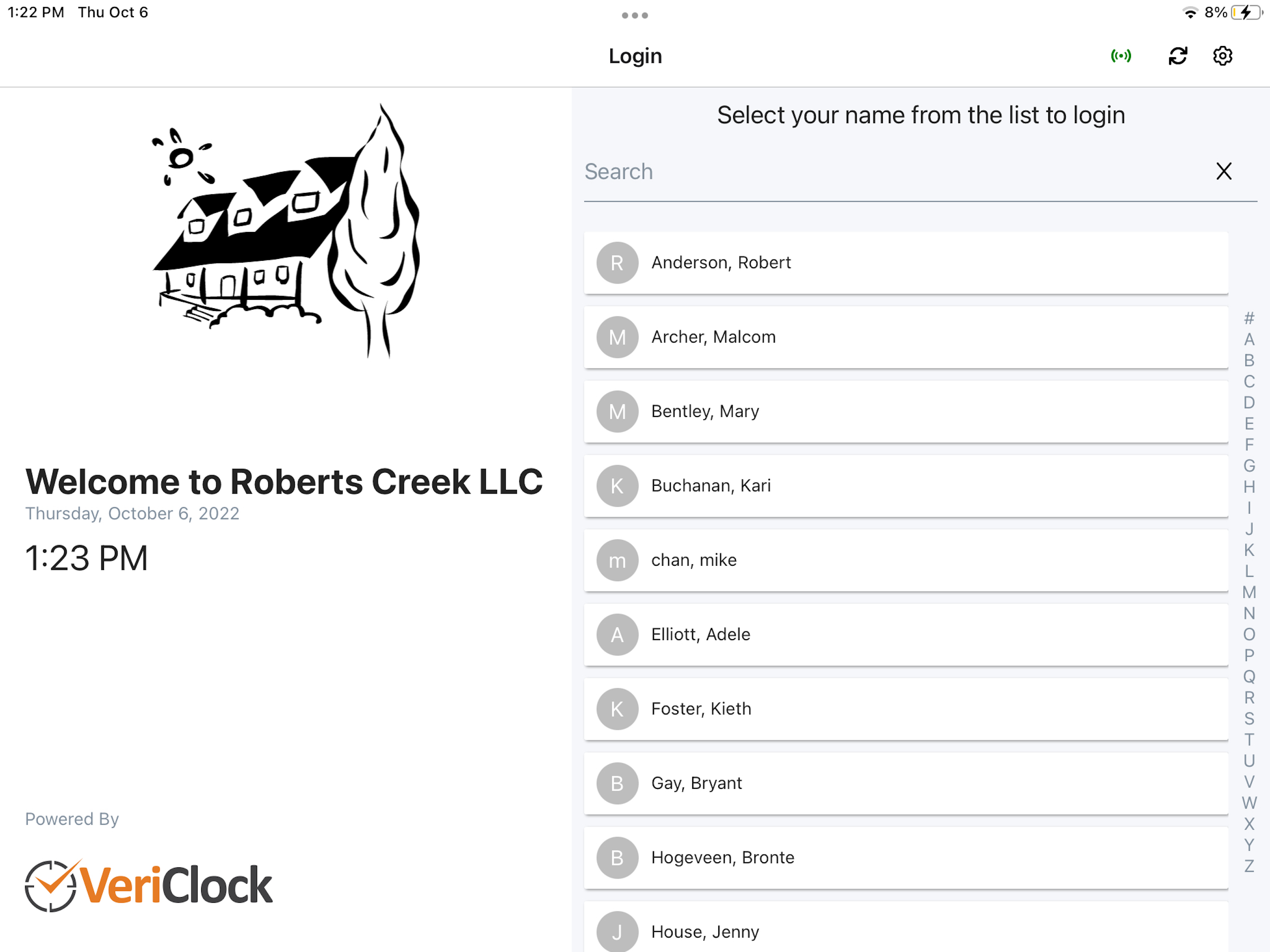 VeriClock Kiosk screenshot 8