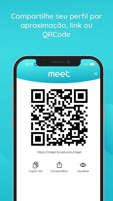 MEET Cartão de Visitas Digital Screenshot