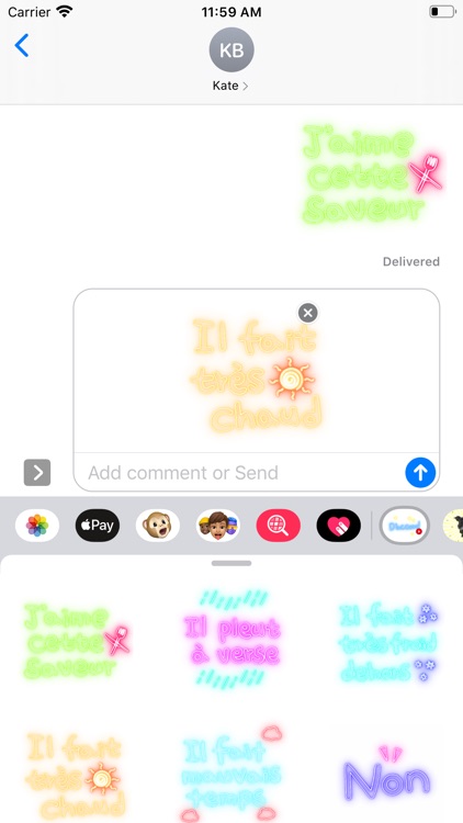 Neonticon for French