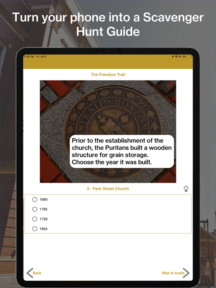 Freedom Trail Scavenger Hunt