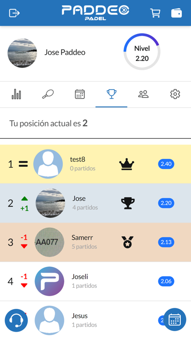 Paddeo Sports Screenshot