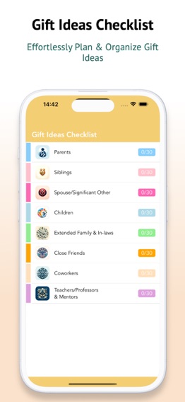 Gift Ideas Checklistのおすすめ画像1