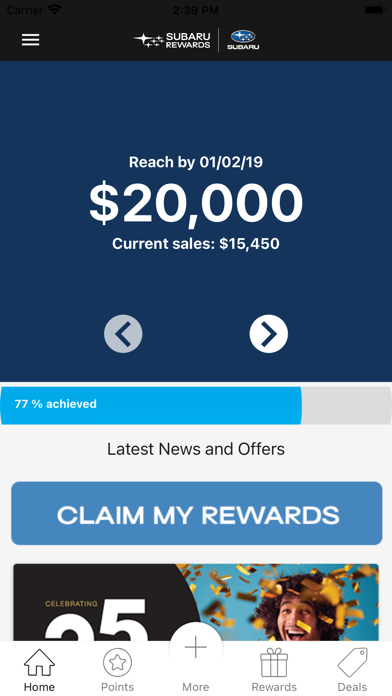 Subaru Rewards NZ Screenshot