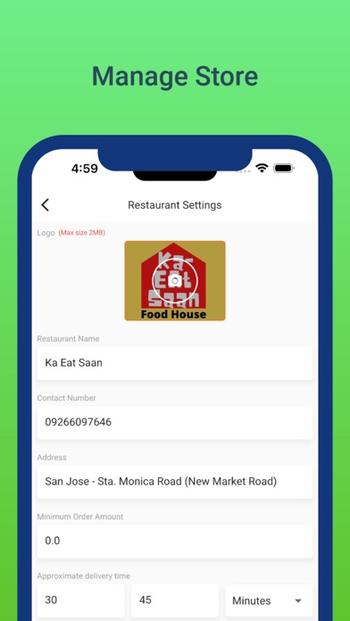 Deliverya Merchant Screenshot