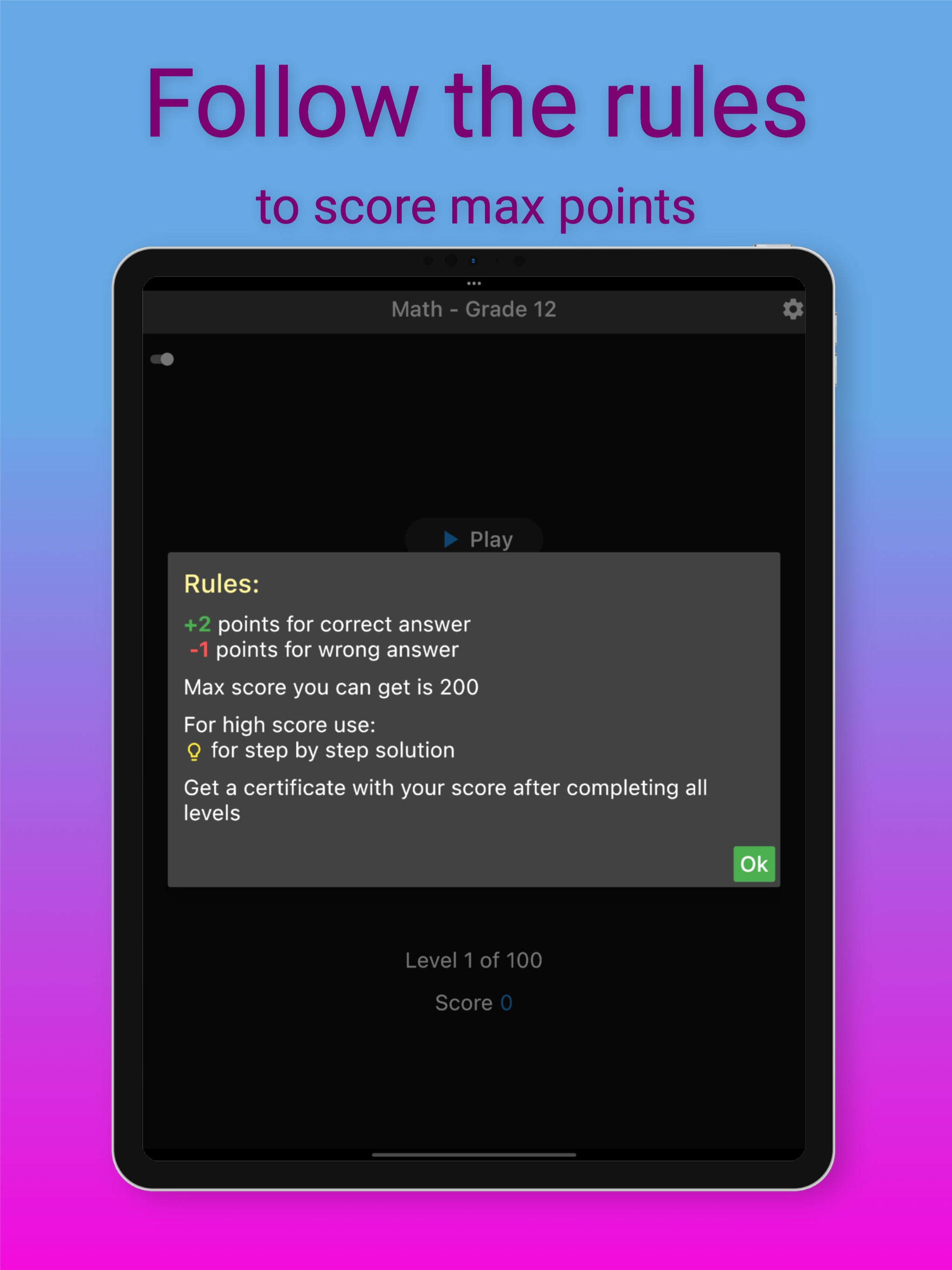 12th Grade Math Challenge screenshot 10