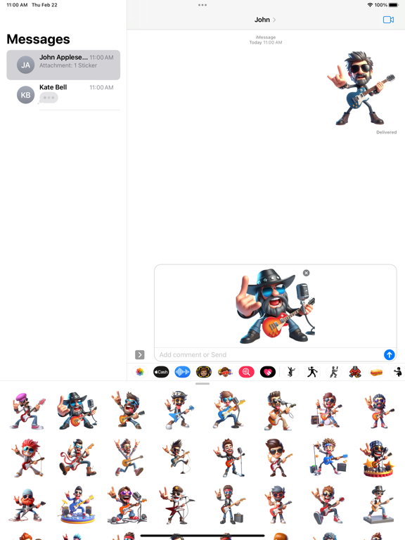 Screenshot #5 pour Rock Star Stickers