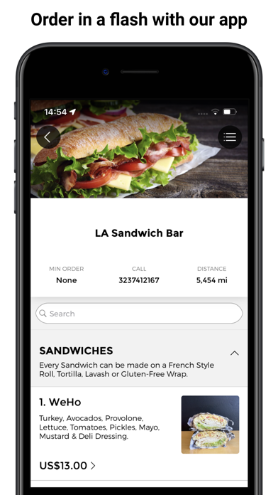 LA Sandwich Bar Screenshot