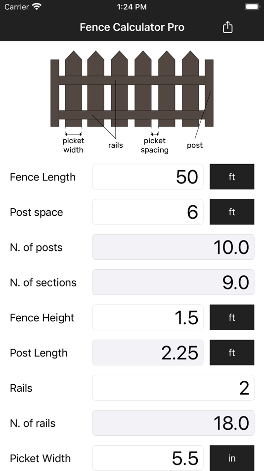 #1. Fence Calculator Pro (iOS) 由: Anna Filobok