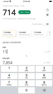 naira to dollar exchange rate iphone screenshot 2