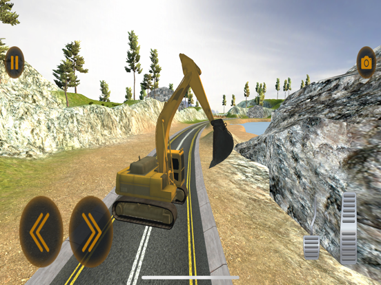 Excavator Crane Driving Sim iPad screenshot