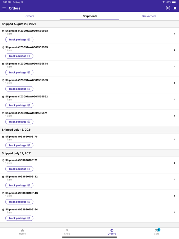 MWI Mobile iPad screenshot 5 - Shopping app