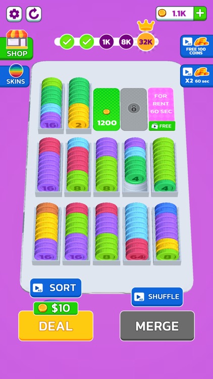 Coin Sort : Merge & Collect