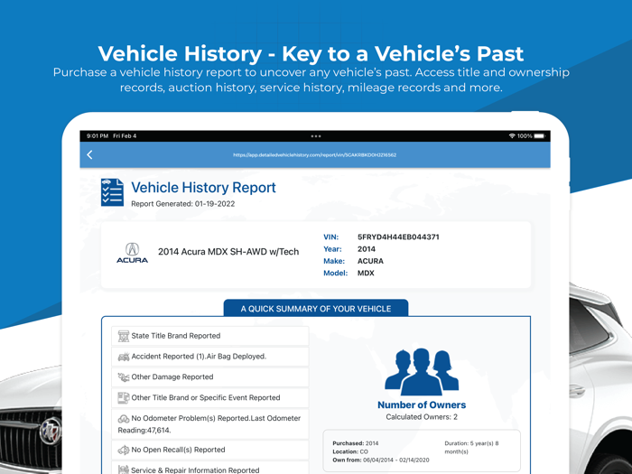 VIN Decoder and Vehicle History